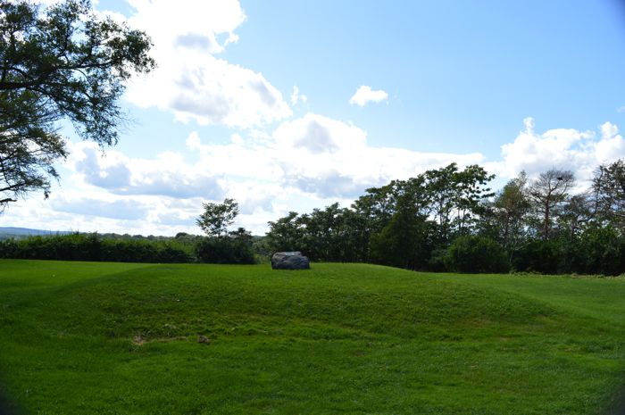 View of mass grave