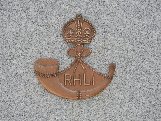 World War II RHLI collar badge