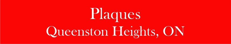 Plaques at Queenston Heights Battlefield, Queenston Heights, ON
